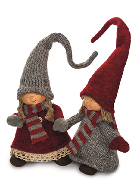 Tomte, flicka & pojke