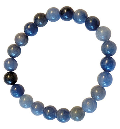 Blå kvarts armband pärlor