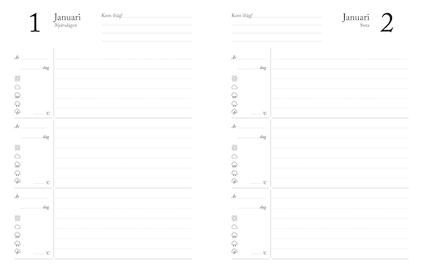 3 års dagbok - Image 2