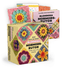 Blommiga mormorsrutor Bok och 50 kort
