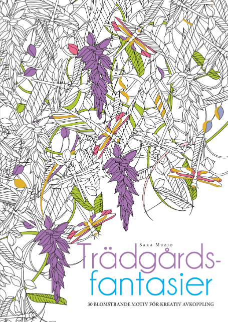 Målarbok : Trädgårdsfantasier
